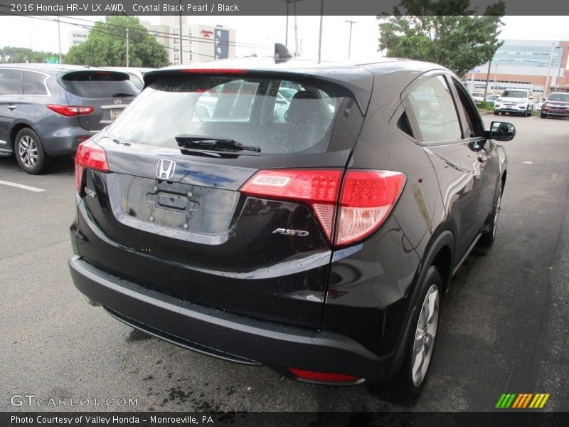 Crystal Black Pearl / Black 2016 Honda HR-V LX AWD