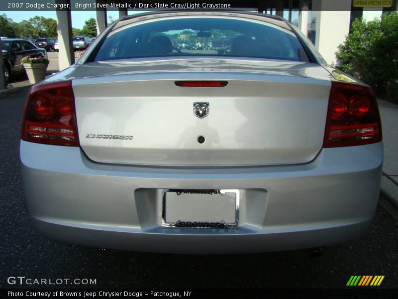 Bright Silver Metallic / Dark Slate Gray/Light Graystone 2007 Dodge Charger