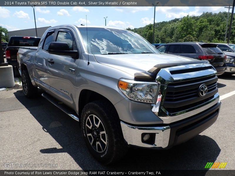 Silver Sky Metallic / Graphite 2014 Toyota Tundra SR5 TRD Double Cab 4x4