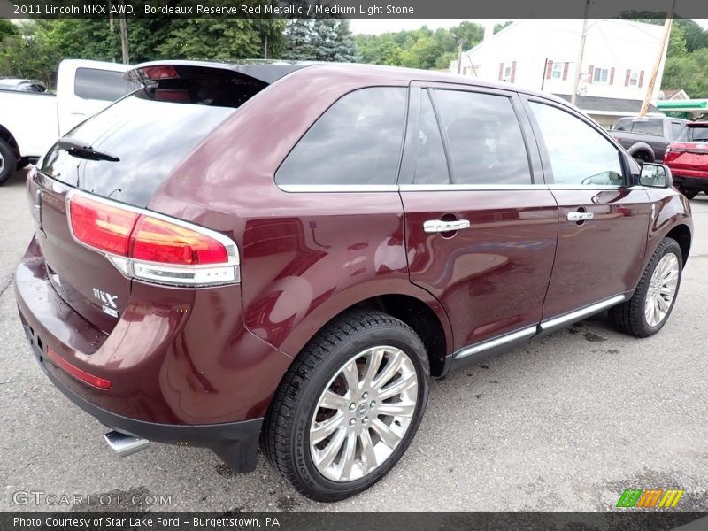 Bordeaux Reserve Red Metallic / Medium Light Stone 2011 Lincoln MKX AWD