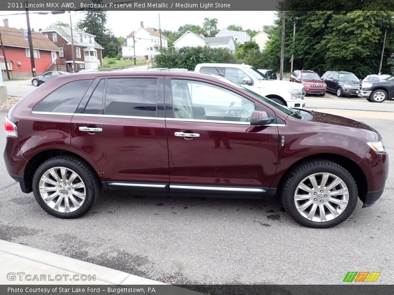 Bordeaux Reserve Red Metallic / Medium Light Stone 2011 Lincoln MKX AWD