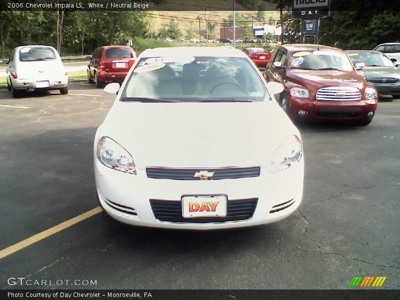 White / Neutral Beige 2006 Chevrolet Impala LS