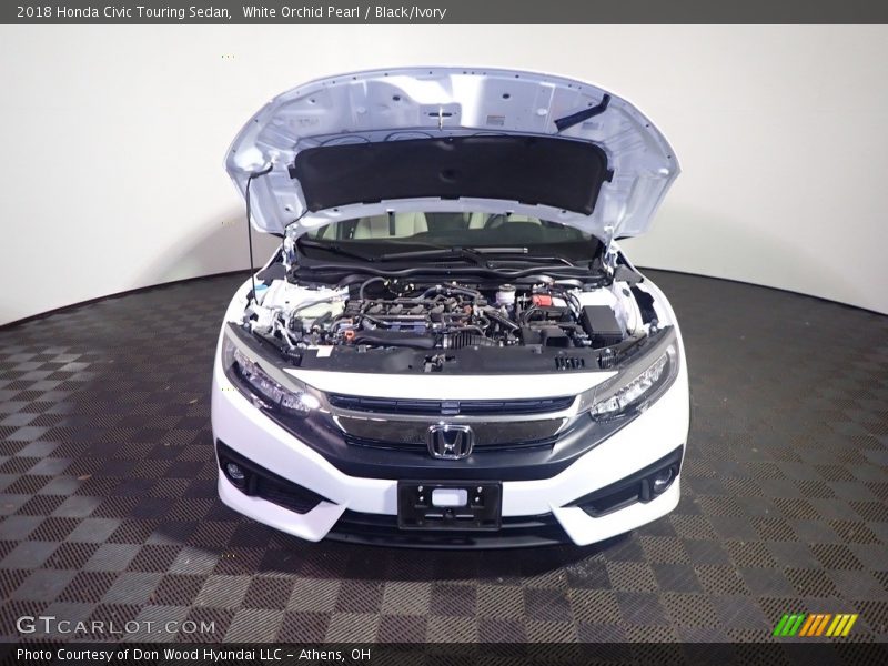 White Orchid Pearl / Black/Ivory 2018 Honda Civic Touring Sedan