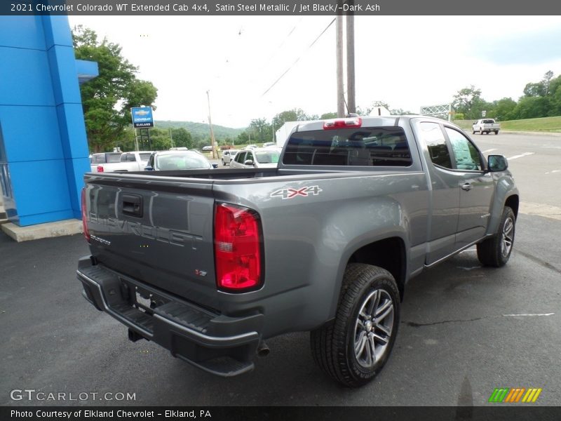 Satin Steel Metallic / Jet Black/­Dark Ash 2021 Chevrolet Colorado WT Extended Cab 4x4