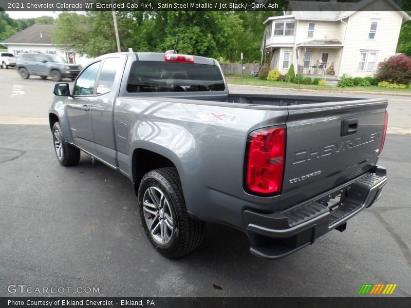 Satin Steel Metallic / Jet Black/­Dark Ash 2021 Chevrolet Colorado WT Extended Cab 4x4