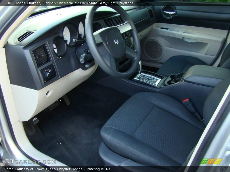 Bright Silver Metallic / Dark Slate Gray/Light Graystone 2007 Dodge Charger