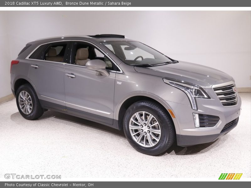Bronze Dune Metallic / Sahara Beige 2018 Cadillac XT5 Luxury AWD