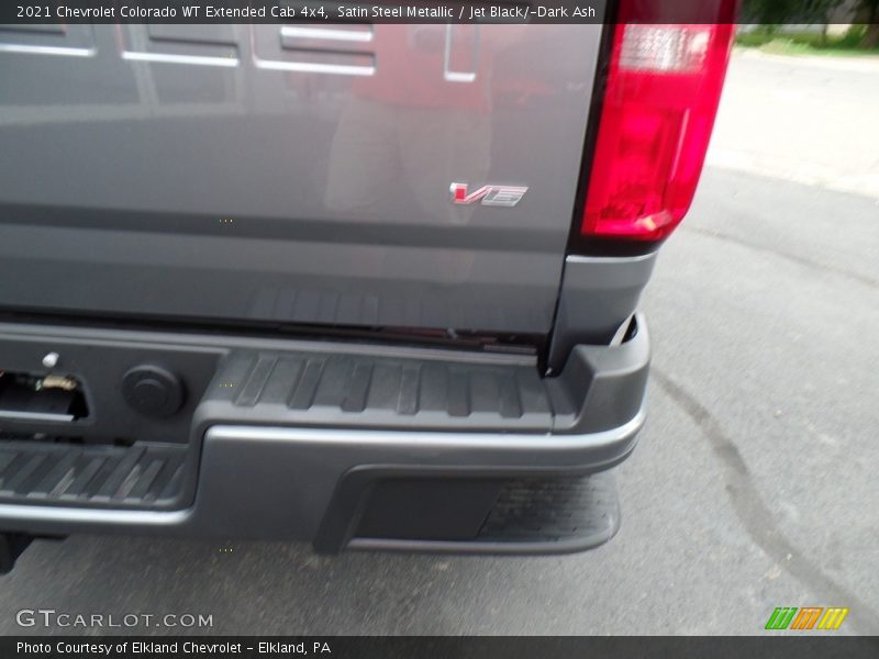 Satin Steel Metallic / Jet Black/­Dark Ash 2021 Chevrolet Colorado WT Extended Cab 4x4