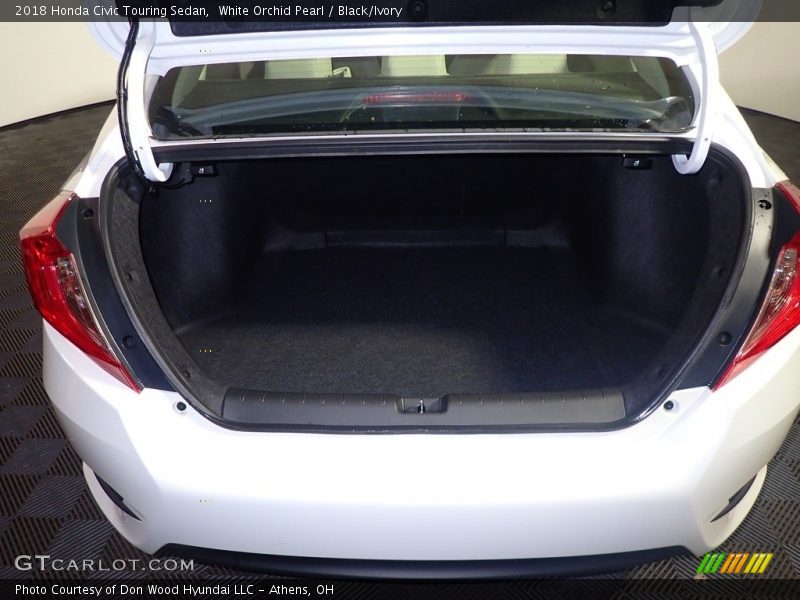 White Orchid Pearl / Black/Ivory 2018 Honda Civic Touring Sedan