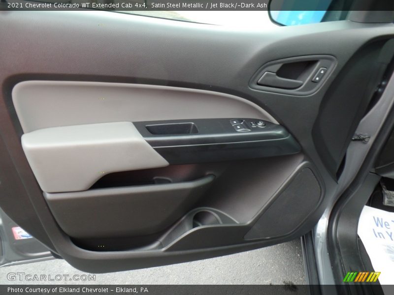 Satin Steel Metallic / Jet Black/­Dark Ash 2021 Chevrolet Colorado WT Extended Cab 4x4