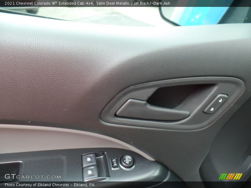 Satin Steel Metallic / Jet Black/­Dark Ash 2021 Chevrolet Colorado WT Extended Cab 4x4