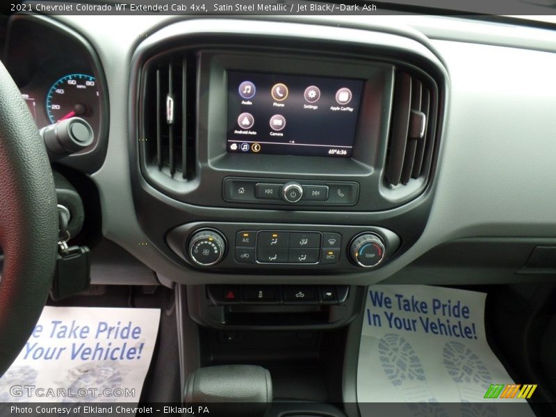 Satin Steel Metallic / Jet Black/­Dark Ash 2021 Chevrolet Colorado WT Extended Cab 4x4