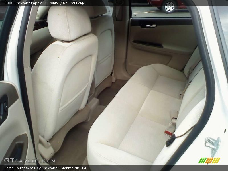 White / Neutral Beige 2006 Chevrolet Impala LS