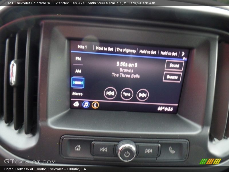 Satin Steel Metallic / Jet Black/­Dark Ash 2021 Chevrolet Colorado WT Extended Cab 4x4