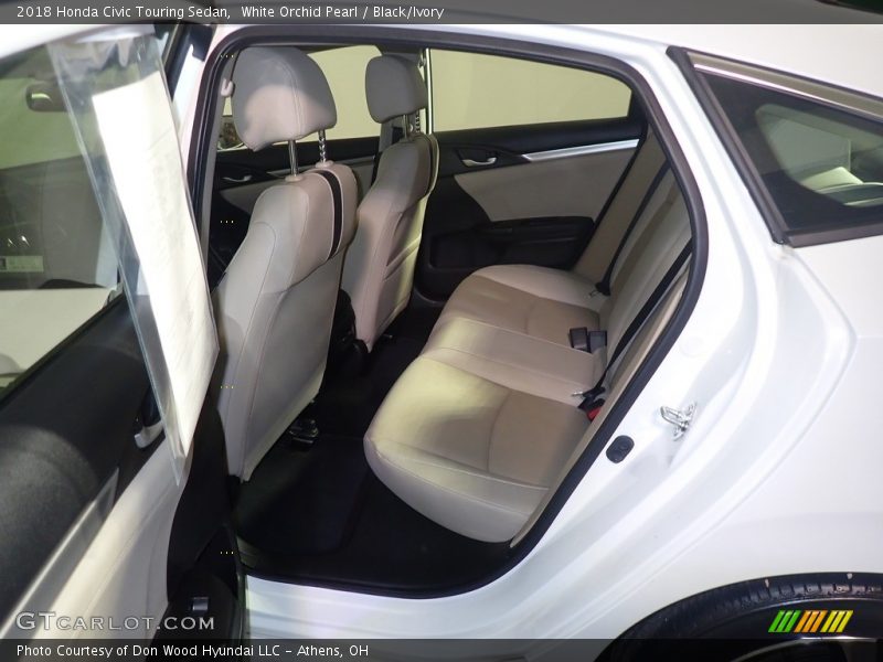 White Orchid Pearl / Black/Ivory 2018 Honda Civic Touring Sedan
