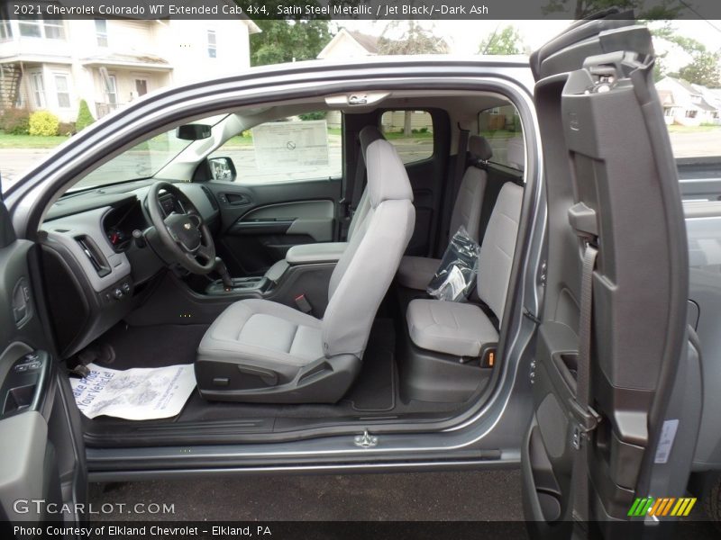 Satin Steel Metallic / Jet Black/­Dark Ash 2021 Chevrolet Colorado WT Extended Cab 4x4