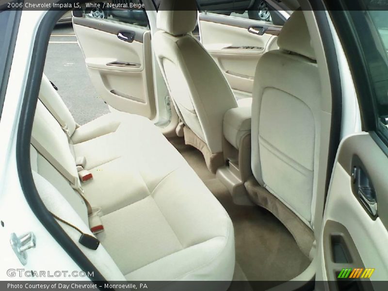 White / Neutral Beige 2006 Chevrolet Impala LS
