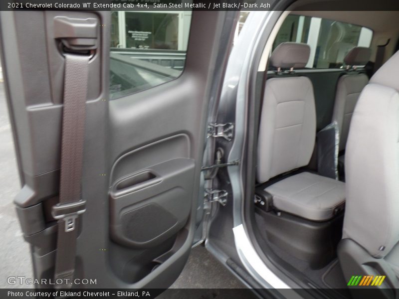 Satin Steel Metallic / Jet Black/­Dark Ash 2021 Chevrolet Colorado WT Extended Cab 4x4