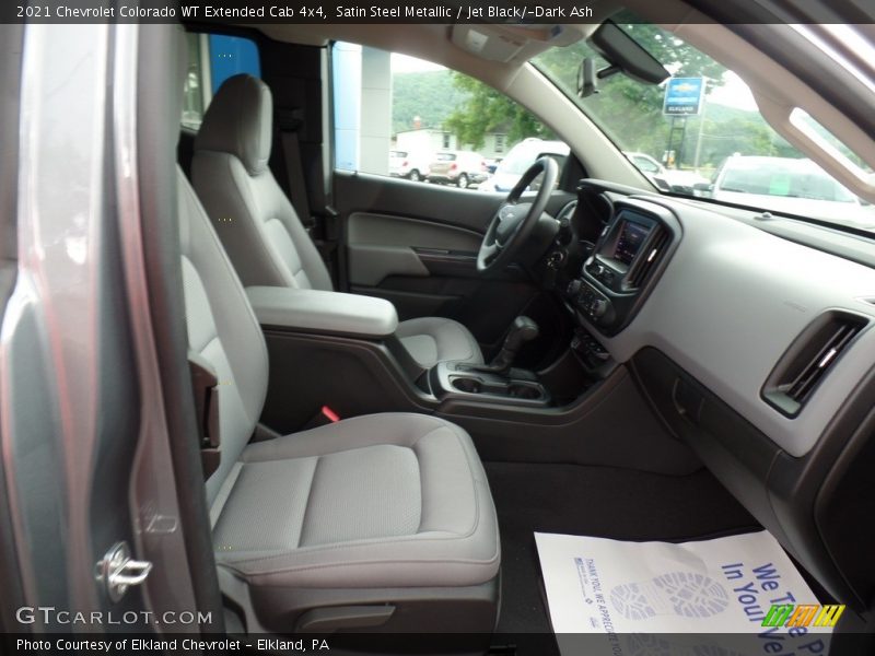 Satin Steel Metallic / Jet Black/­Dark Ash 2021 Chevrolet Colorado WT Extended Cab 4x4