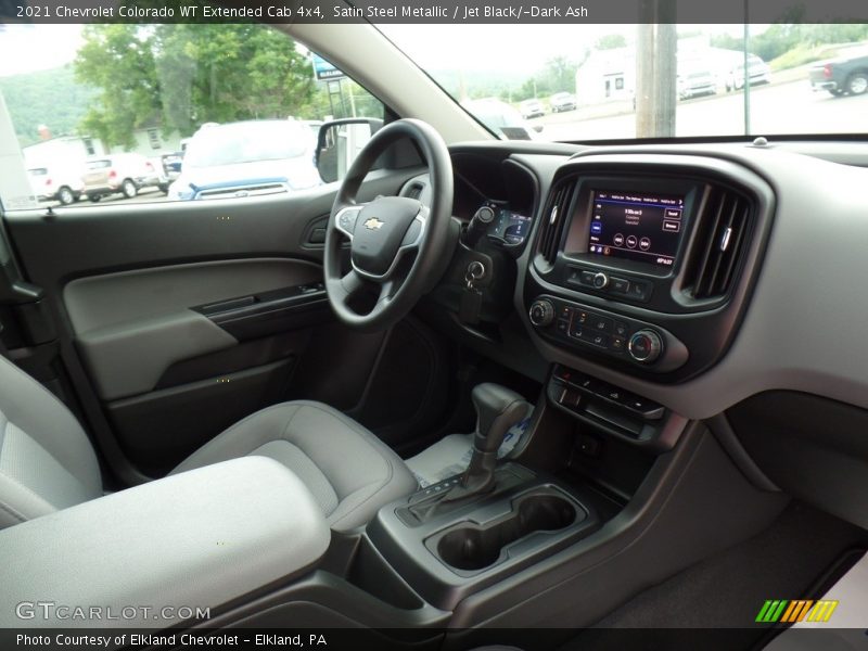 Satin Steel Metallic / Jet Black/­Dark Ash 2021 Chevrolet Colorado WT Extended Cab 4x4