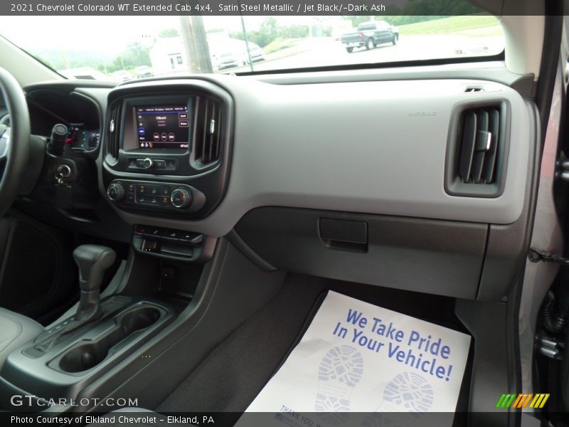 Satin Steel Metallic / Jet Black/­Dark Ash 2021 Chevrolet Colorado WT Extended Cab 4x4