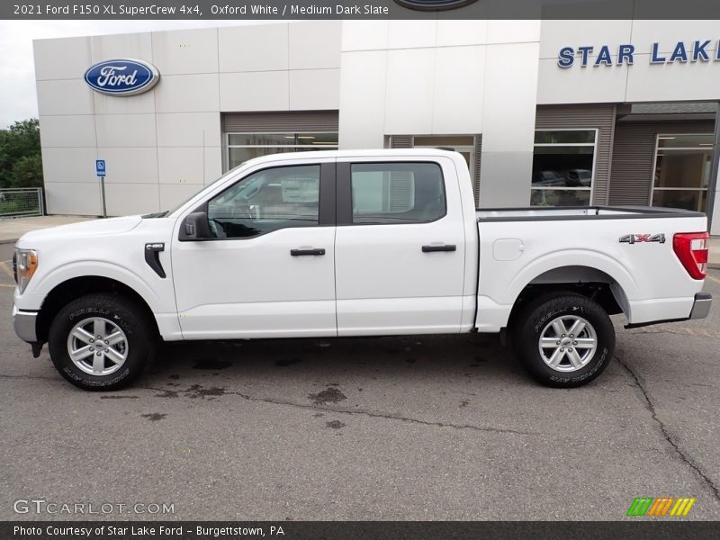 Oxford White / Medium Dark Slate 2021 Ford F150 XL SuperCrew 4x4