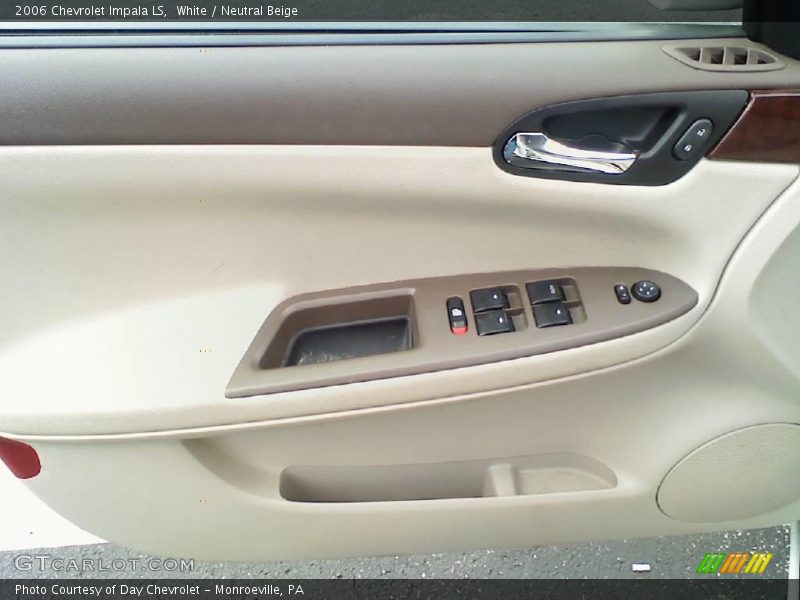 White / Neutral Beige 2006 Chevrolet Impala LS