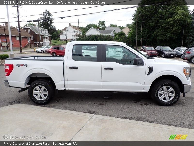 Oxford White / Medium Dark Slate 2021 Ford F150 XL SuperCrew 4x4