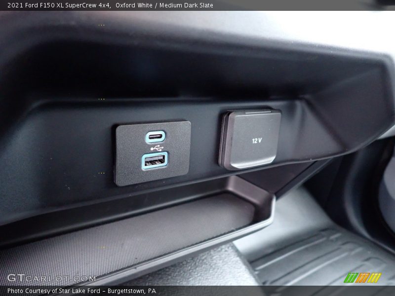 Oxford White / Medium Dark Slate 2021 Ford F150 XL SuperCrew 4x4