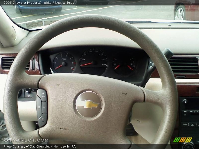 White / Neutral Beige 2006 Chevrolet Impala LS