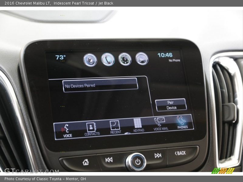 Iridescent Pearl Tricoat / Jet Black 2016 Chevrolet Malibu LT