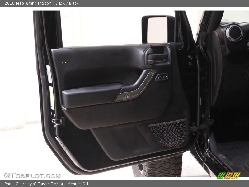 Black / Black 2016 Jeep Wrangler Sport