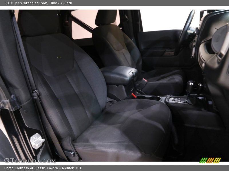 Black / Black 2016 Jeep Wrangler Sport