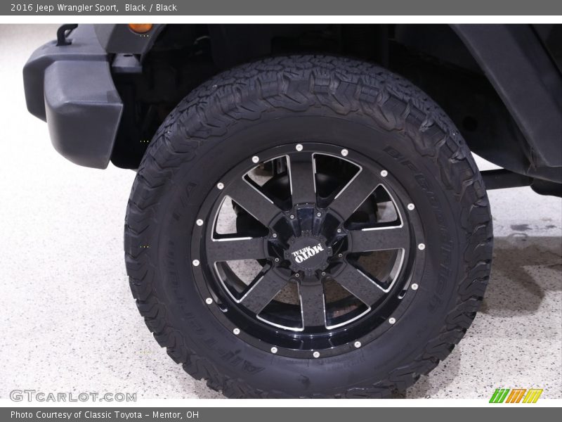 Black / Black 2016 Jeep Wrangler Sport