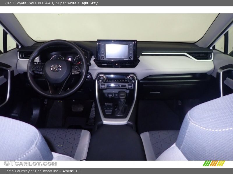 Super White / Light Gray 2020 Toyota RAV4 XLE AWD