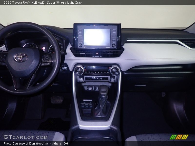 Super White / Light Gray 2020 Toyota RAV4 XLE AWD