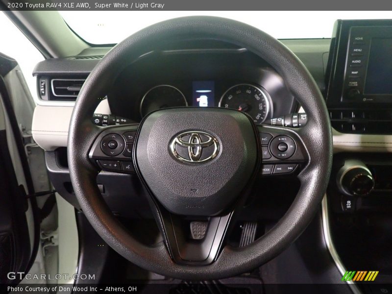 Super White / Light Gray 2020 Toyota RAV4 XLE AWD