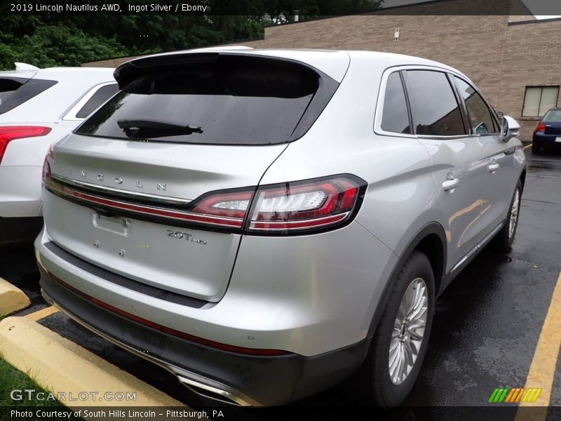 Ingot Silver / Ebony 2019 Lincoln Nautilus AWD