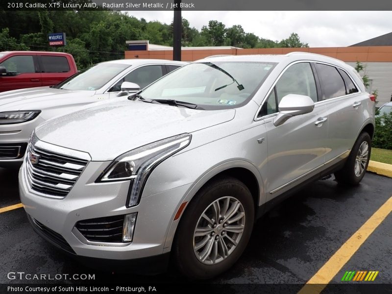 Radiant Silver Metallic / Jet Black 2018 Cadillac XT5 Luxury AWD