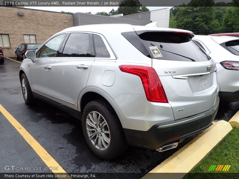 Radiant Silver Metallic / Jet Black 2018 Cadillac XT5 Luxury AWD