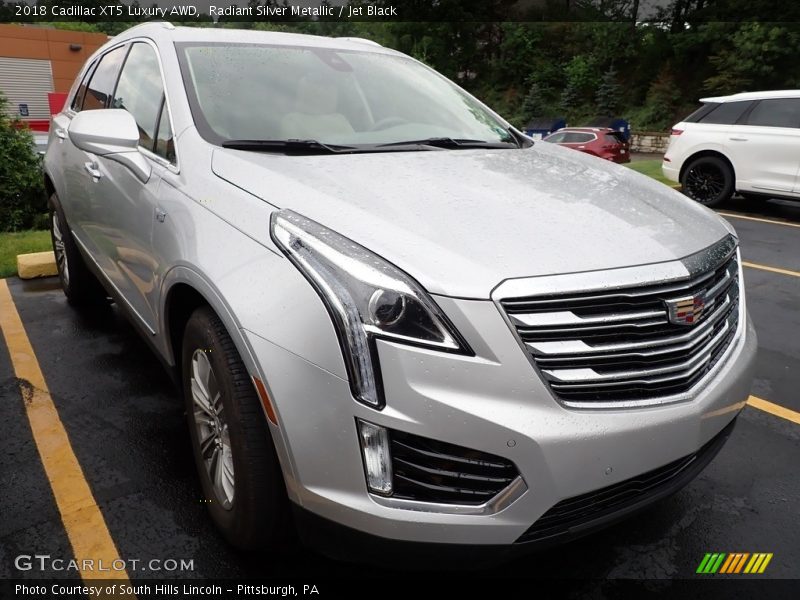 Radiant Silver Metallic / Jet Black 2018 Cadillac XT5 Luxury AWD