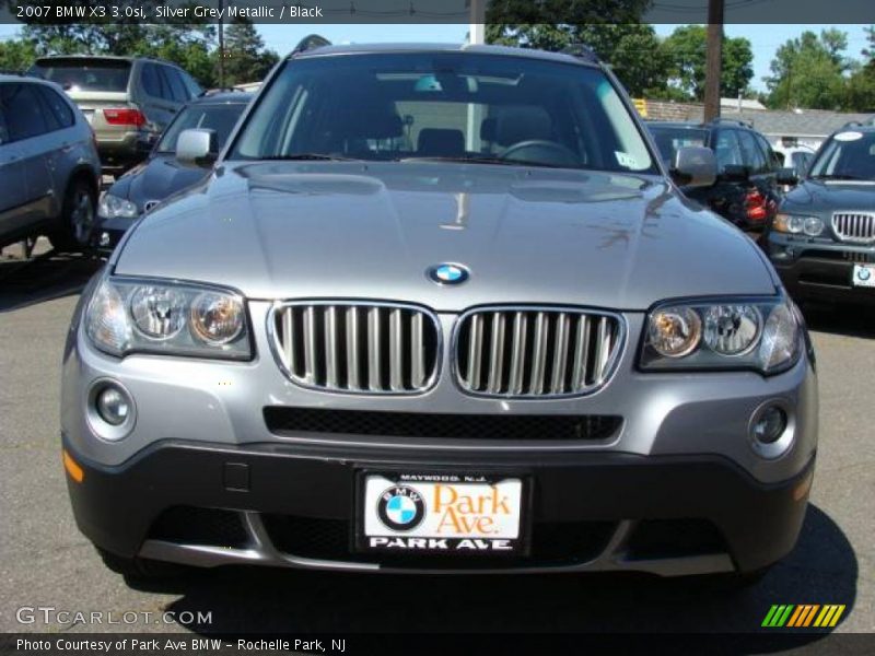 Silver Grey Metallic / Black 2007 BMW X3 3.0si