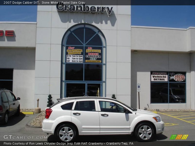 Stone White / Pastel Slate Gray 2007 Dodge Caliber SXT