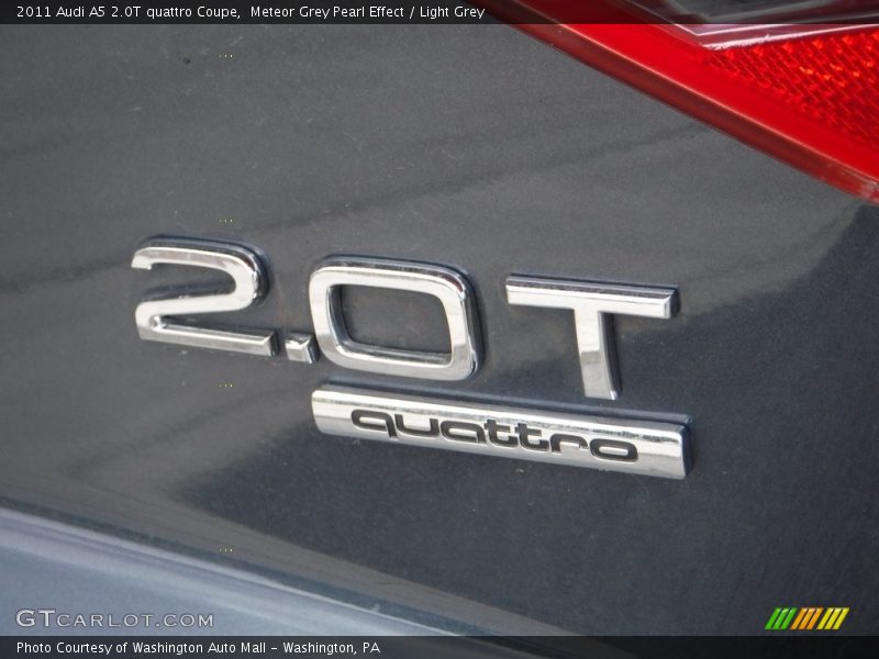 Meteor Grey Pearl Effect / Light Grey 2011 Audi A5 2.0T quattro Coupe