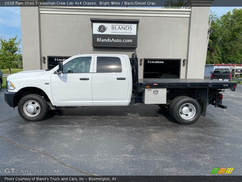 Bright White / Black/Diesel Gray 2018 Ram 3500 Tradesman Crew Cab 4x4 Chassis