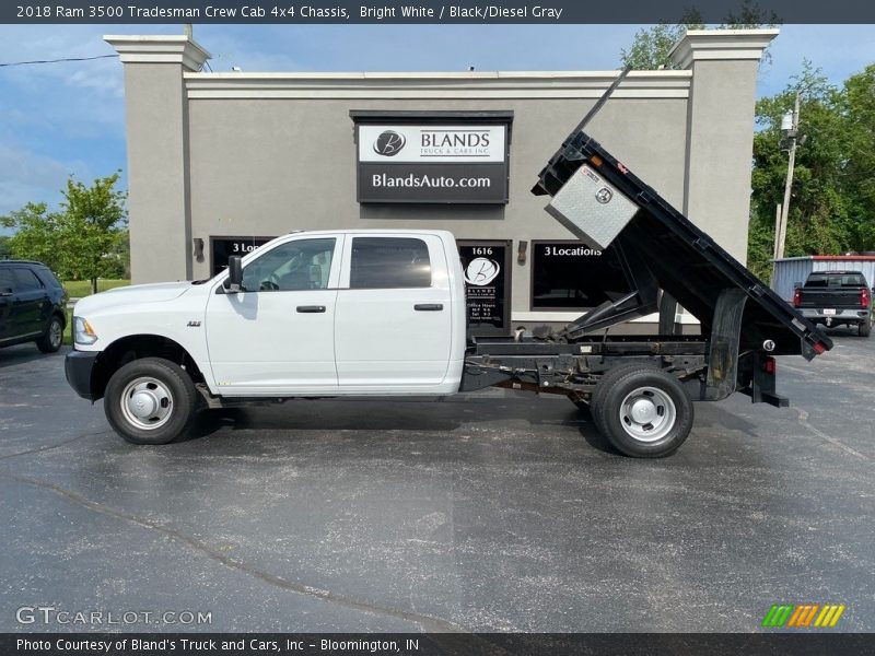 Bright White / Black/Diesel Gray 2018 Ram 3500 Tradesman Crew Cab 4x4 Chassis
