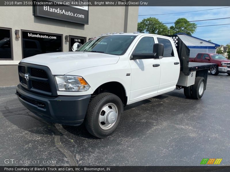 Bright White / Black/Diesel Gray 2018 Ram 3500 Tradesman Crew Cab 4x4 Chassis