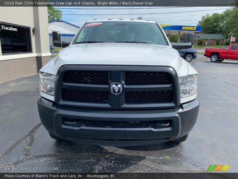 Bright White / Black/Diesel Gray 2018 Ram 3500 Tradesman Crew Cab 4x4 Chassis