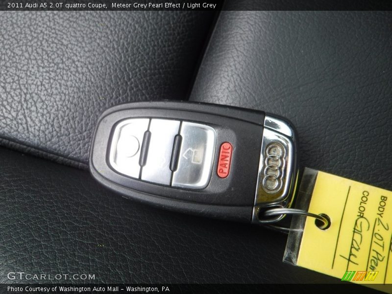 Meteor Grey Pearl Effect / Light Grey 2011 Audi A5 2.0T quattro Coupe