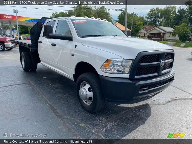 Bright White / Black/Diesel Gray 2018 Ram 3500 Tradesman Crew Cab 4x4 Chassis